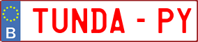 Truck License Plate